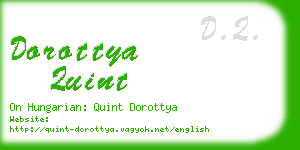 dorottya quint business card